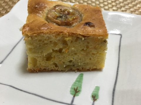 バナナと人参のケーキ